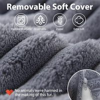 Coussin de dossier moderne en mousse à mémoire de forme déchiquetée en forme de U avec housse amovible pour lit, lecture, accoudoirs, grandes poches, soutien doux
