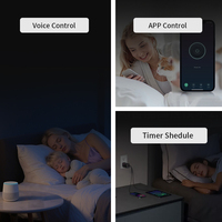 Interrupteur mural intelligent WiFi étanche en verre (1/2/3/4 voies) avec télécommande, application et commande vocale, minuterie pour maison connectée