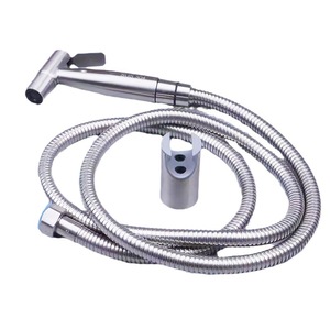 Ensemble de pistolet de pulvérisation pour bidet Bingtao en acier inoxydable 304 brossé noir, gris, or, pour nettoyage des toilettes, sans perçage requis - Product Image 5