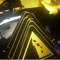 Señales de Alto Voltaje, Peligro de Descarga Eléctrica, Señalización de Seguridad de Aluminio Resistente y Duradera, Letrero de Seguridad Triangular Reflectante