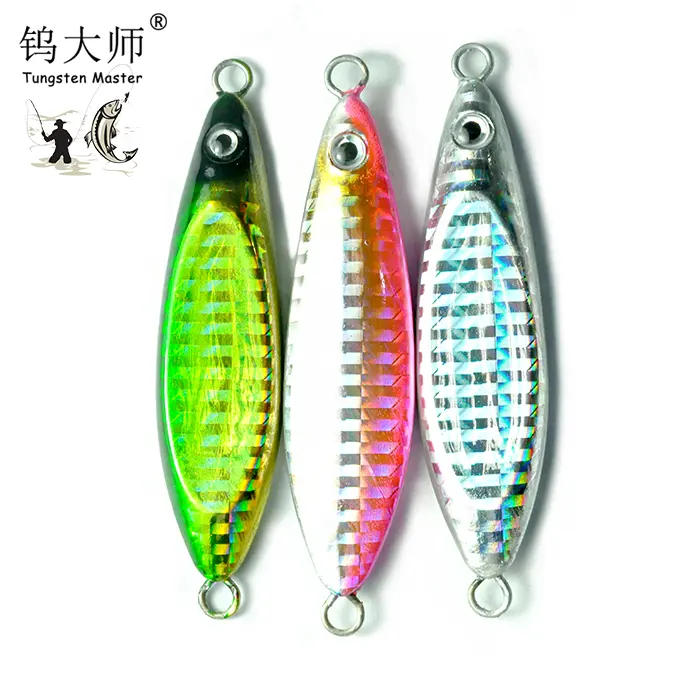 Offshore Tackle Fast Fall Tungsten Jig/ Last Cast Tackle 60/80/100グラムFlat Fall Jig/ Vertical Knife Speed Lure Slow Pitch Flat