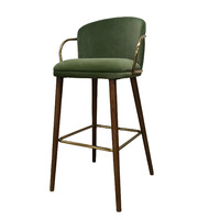 Tabouret de bar design pour la maison, tabouret haut pour restaurant, chaise de réception d'hôtel, chaise de bar, sensation de luxe léger et haut de gamme