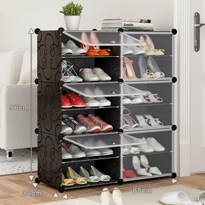 <span class=keywords><strong>Meuble</strong></span> à <span class=keywords><strong>chaussures</strong></span> moderne, portable et extensible en plastique pour salon, maison, hôtel, hôpital et entrepôt - Product Image 3