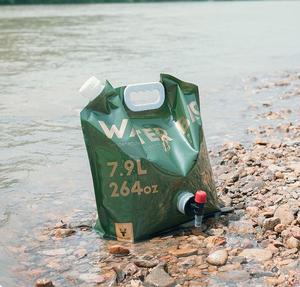 Cấp thực phẩm nước Jug 2 gallon ráp nước <span class=keywords><strong>container</strong></span> với cái vòi nước cho cắm trại nước giải khát gấp nước lưu trữ túi - Product Image 3