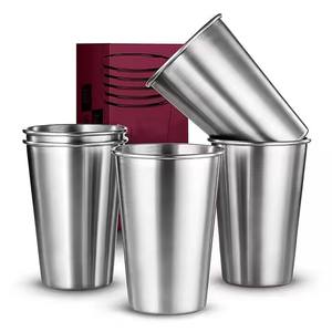 Gobelet en acier inoxydable doré de 500 ml (16 oz), empilable, en métal, pour bière, vin, eau, café, thé, style <span class=keywords><strong>Fettercairn</strong></span> pour l'Allemagne, Pabst - Product Image 1