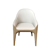 Chaise de salle à manger en velours noir Puruo, style restaurant, café, avec accoudoirs en cuir gris, pour salon