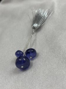 Lab Grown Lucite Tenzanight Plain <b>Beads</b> Deep <b>Blue</b> for Jewelry Making KD GEMS & JEWELLERY - Product Image 2