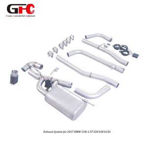 Sistema di Scarico Personalizzato per Auto Sportive, Catback in Acciaio Inox 304 per BMW 118i 1.5T F20 B38 B15A 2017, Silenziatore Singolo - Product Image 5