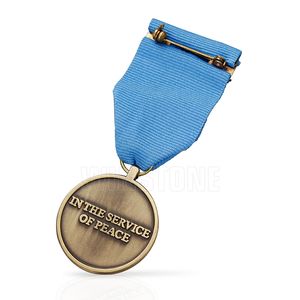 Medallas conmemorativas troqueladas, Metal de latón personalizado con cortina corta - Product Image 2