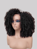 Perruque Afro Bouclée Naturelle Noire 13x4 Lace Front, Densité Élevée 250%, Style Volumineux, Cheveux Humains Alignés, Qualité Salon