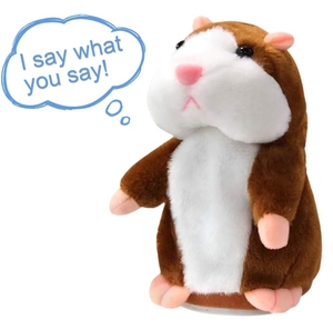 Juguete de peluche de hámster parlante, repite <span class=keywords><strong>lo</strong></span> que dices, juguetes de peluche divertidos, juguetes interactivos de peluche con registro parlante para niños, Aprendizaje Temprano - Product Image 2