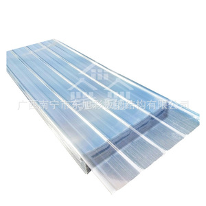 Plaques de polycarbonate gaufrées pour toiture, bleu transparent, durables - Product Image 5