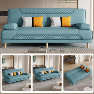 Canapé-lit pliant multifonctionnel à double usage <span class=keywords><strong>avec</strong></span> un design simple de <span class=keywords><strong>peau</strong></span> anti-griffes pour les paresseux qui dorment dans de petits appartements - Product Image 4