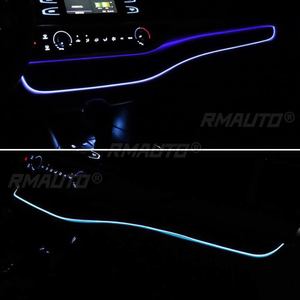 Bande lumineuse LED 12V pour tableau de bord de voiture, lampe d'ambiance pour espace entre les sièges, rétroéclairage LED bleu pour Toyota Highlander 2015 2016 2017 - Product Image 4