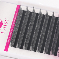 Pestañas Postizas LAISY 0.03/0.05/0.07 Easy Fan, Fácil de Aplicar en un Segundo, Efecto Volumen Mate, Hechas a Mano, Cruelty-Free, Invisibles y Transparentes