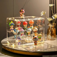 Présentoir en acrylique haute clarté boîte aveugle organisateur pour Anime objets de collection Mini figurines porte-Badge modèle vitrine armoire