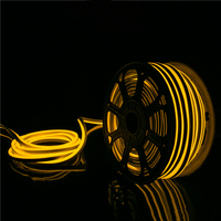 Venta al por Mayor de Rollo de Silicona Flexible de Neón de 50m 100m, Luz LED de Cuerda de 12V 24V 6x12mm para Iluminación de Contornos de Edificios y Arquitectura en Exteriores