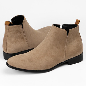 YB922-7 prix de gros bon marché chaussures grande taille bottes <span class=keywords><strong>chelsea</strong></span> bottines en daim - Product Image 3
