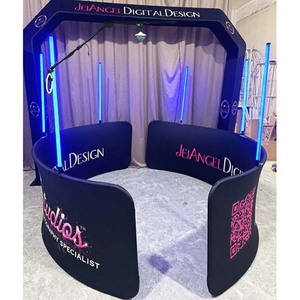 360 Overhead <b>Selfie</b> Booth Aluminum Alloy <b>Frame</b> Customizable Size Color Smartphones iPad Remote Control Self-Service Print - Product Image 6