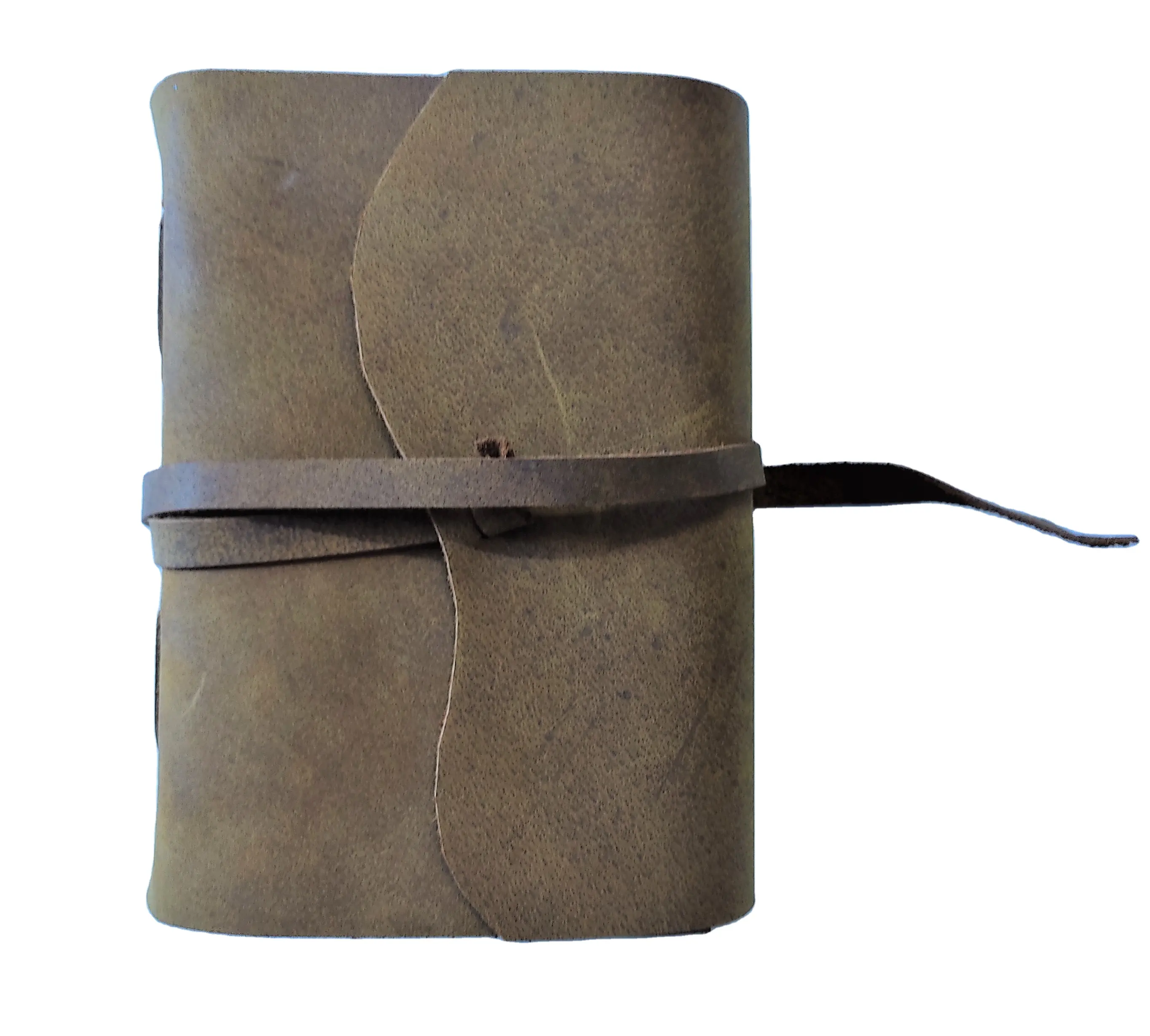 Papier en cuir Vintage fait à la main, 7.5 "x 5.5", 120 feuilles, agenda rechargeable, personnalisé