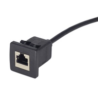 Câble RJ45 à montage encastré cat5e ethernet pour tableau de bord prise d'extension pour voiture camion bateau mobile radio bidirectionnelle