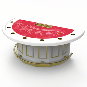 Venta al por Mayor de Mesa de Póker Profesional de Madera Antigua de 8 Asientos, de Calidad Casino, Personalizada, Negra, Premium - Product Image 4