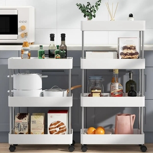 Étagère de <span class=keywords><strong>rangement</strong></span> multifonctionnelle, étagère à légumes, <span class=keywords><strong>rangement</strong></span> de <span class=keywords><strong>cuisine</strong></span>, panier à fruits, chariot roulant, <span class=keywords><strong>rangement</strong></span> - Product Image 3