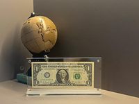 Étui de présentation en acrylique pour billets de banque, porte-billets transparent, protecteur de billets, cadre pour billets de banque pour collectionneurs de billets