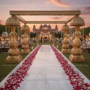 Arreglo de Pilares Mandap Clásicos Reales – Decoración de Lujo para Bodas en Destinos Indios y Grandes Eventos - Product Image 2