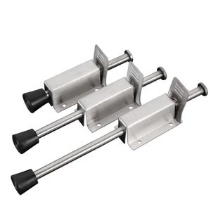 Stainless Steel Foot Operated Door Stopper <b>Floor</b> Mount <b>Brushed</b> Finish Durable Door Catcher Anti Collision Windproof - Product Image 1