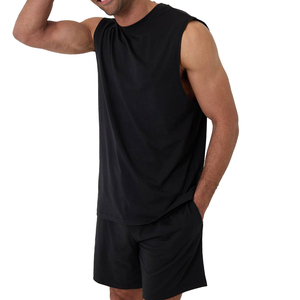 Men Comfortable Cotton Blend T Shirt And Shorts <b>Set</b> Stylish Summer Clothing OEM Supplier - Product Image 5