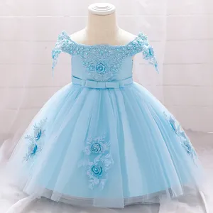 MQATZ 0-2 anni vestito da sera per bambini garza rosa Tulle orlo diviso paillettes bambini vestito da festa per bambina con cintura con fiocco 5057xz