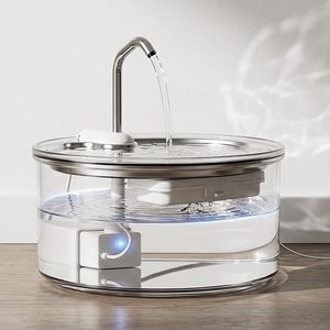 Elegante Fontanella <span class=keywords><strong>per</strong></span> <span class=keywords><strong>Gatti</strong></span> in Vetro Borosilicato Ultra-Silenziosa e Resistente, Ecologica, Capacità 108oz/3.2L, Facile da Pulire <span class=keywords><strong>per</strong></span> <span class=keywords><strong>Gatti</strong></span> - Product Image 1