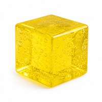 Jouet Squishy en forme de fromage, en maltose, grand carré, en TPR transparent, à remontée lente, anti-stress, avec logo personnalisé