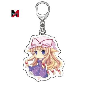 Anime <span class=keywords><strong>Touhou</strong></span> Project llavero Hakurei Reimu Kirisame Marisa Flandre Scarlet Remiria Sukareto acrílico colgante Aleación de moda - Product Image 4