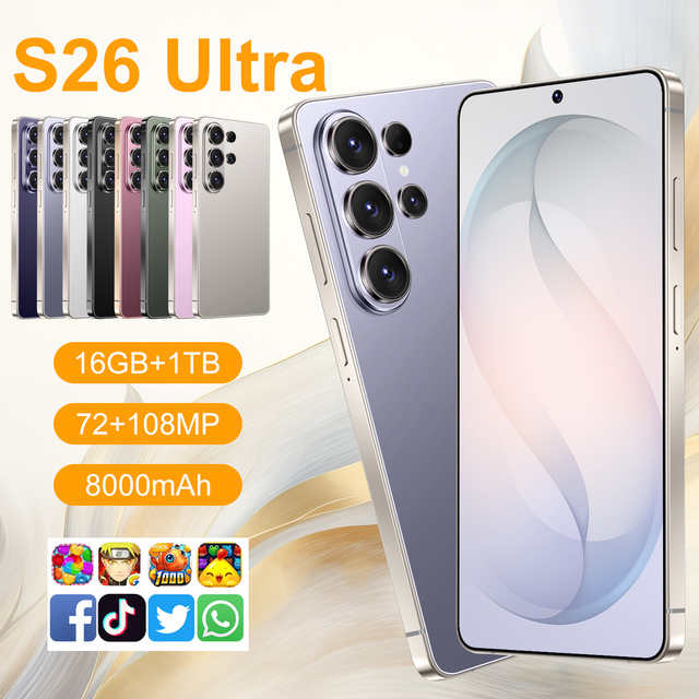 Android 15 5G Smartphone Global Version Dual SIM Unlocked 16GB RAM 1TB ROM 7.3 Inch Large Screen Octa Core Mobile Phone