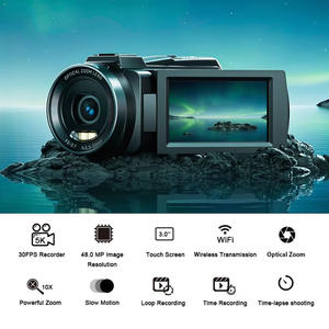 Caméra DVR Yinzam HDV265K 5K 30FPS, écran IPS de 3,0 pouces, capteur CMOS 8MP, HDMI Type-C, éclairage LED pour la prise de vue vidéo et <span class=keywords><strong>photo</strong></span> - Product Image 3