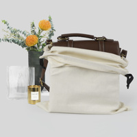 Sac à poussière en coton doux avec cordon de serrage, logo personnalisé, pochette réutilisable pour chaussures, sac à main, emballage de bijoux