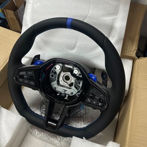 Volante Deportivo de Fibra de Carbono y Gamuza Azul M1 M2 para <span class=keywords><strong>BMW</strong></span> M3 M4 G68 G70 G20 G22 G30 G35 G37 G80 G82 X3 X4 X5 540i G30 <span class=keywords><strong>320i</strong></span> G20 - Product Image 6