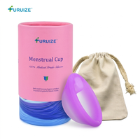 Disque menstruel 100% silicone médical réutilisable, disque souple avec boîte de voyage et pochette en coton, produit de soin intime féminin, fournisseur