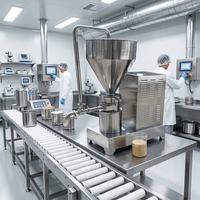 Broyeur colloïdal en acier inoxydable HUAZHIYI pour les usines alimentaires, capacité pour les snacks, les boissons, broyeur commercial