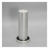 Diffuseur de parfum de studio de collection d'hôtel de luxe Diffuseur d'arôme de tour d'huile essentielle intelligent sans eau noir argenté cylindrique