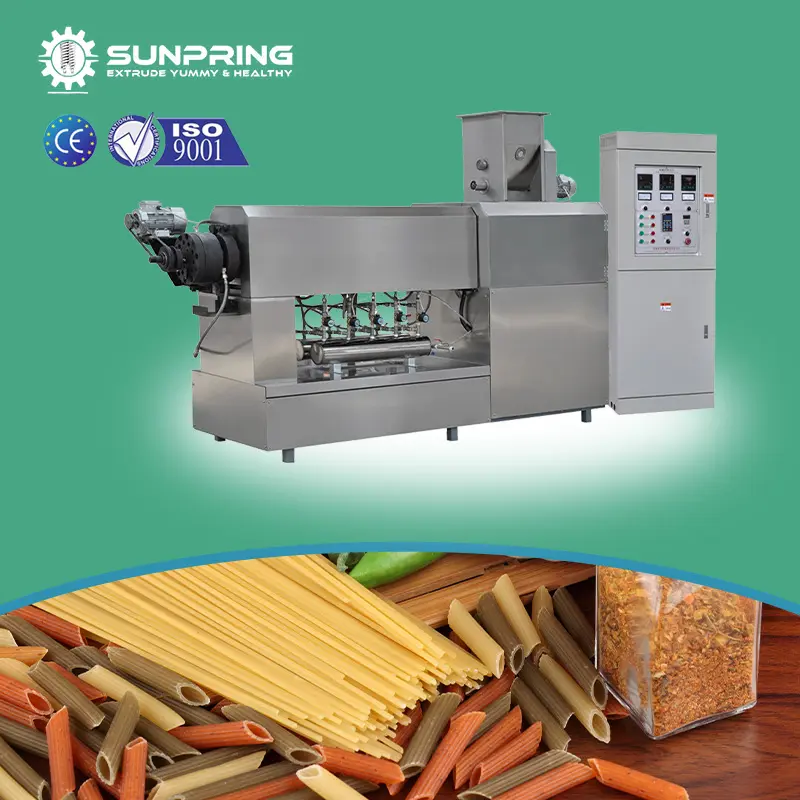 Máquina para hacer espaguetis SUNPRING, línea de producción completa para pasta, máquina industrial para hacer pasta