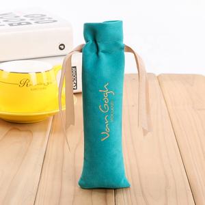 Di velluto personalizzata coulisse blu panno di imballaggio blu sacchetto di velluto con coulisse velluto <span class=keywords><strong>7x9</strong></span> - Product Image 2