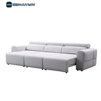 Canapé sectionnel inclinable électrique moderne 3 places en cuir de luxe pour salon - Vente en gros usine