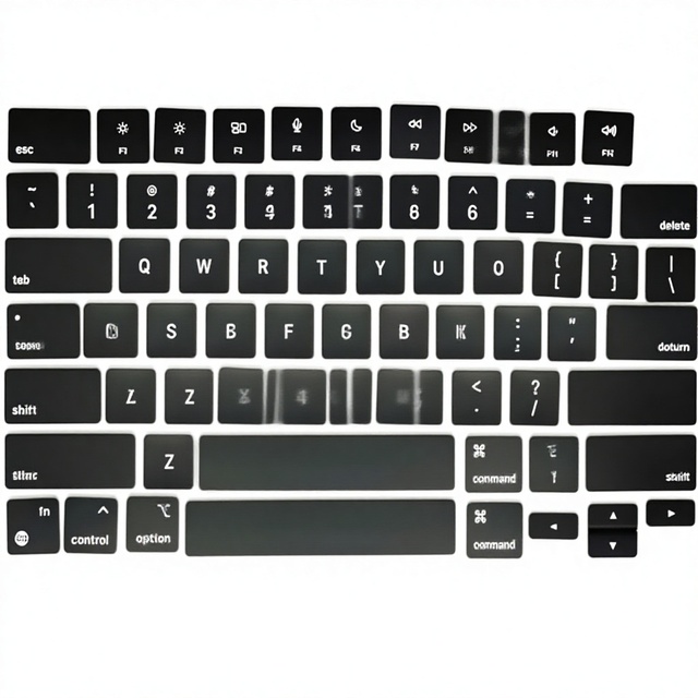 HK-HHT 101-Key Keyboard Keycaps Full Set US Layout for MacBook Air M2 Retina 13.6/15.3 MacBook Pro 14/16-inch