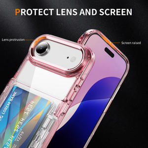 Titulaire de la carte Lady New Mobile Articles en vrac Lots en gros Transparent Dernière conception étui pour <span class=keywords><strong>Iphone</strong></span> 17 Pro Filles Couverture de téléphone portable - Product Image 4