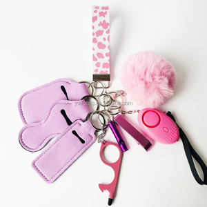 Juego <span class=keywords><strong>de</strong></span> llaveros <span class=keywords><strong>de</strong></span> autodefensa para mujer, conjunto <span class=keywords><strong>de</strong></span> 9 piezas, pulsera <span class=keywords><strong>de</strong></span> cuero <span class=keywords><strong>de</strong></span> vaca, llavero <span class=keywords><strong>de</strong></span> defensa personal - Product Image 3