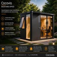 Cabane de jardin moderne en aluminium Cocovia à construire soi-même |   Abri extérieur à construire soi-même |   Maison préfabriquée modulaire étanche avec salon et chambre pour parc