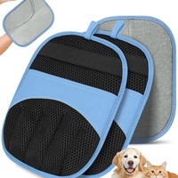 Gant de nettoyage automatique portable en polyester pour poils d'animaux, brosse anti-poils pour chiens et chats, gadget de nettoyage facile à utiliser